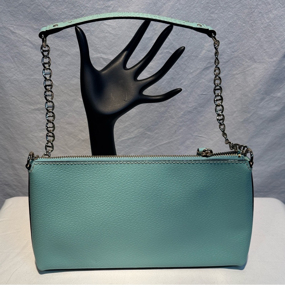 Kate Spade Light Blue Wristlet with Chain Strap - Picture 3 of 12